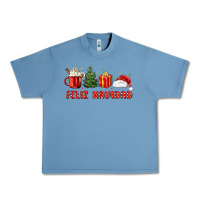 Pebble Blue feliz navidad Urban Heavy Tee - MaliasSmallBusiness