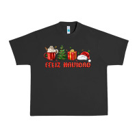 Pigment Black feliz navidad Urban Heavy Tee - MaliasSmallBusiness