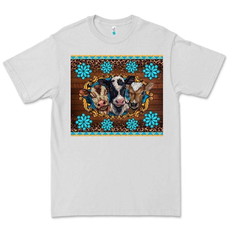 Western Baby Cow Turquoise Gemstones  Leopards Premium Tee by BarkalooDesign | Teevron