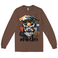 Chestnut pilot life gnome Long Sleeve Tee - BarkalooDesign