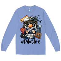Colony Blue pilot life gnome Long Sleeve Tee - BarkalooDesign