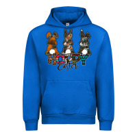 Cobalt Hoppy Easter Urban Hoodie - CowhideDigitalArt
