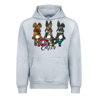 Heather Grey Hoppy Easter Urban Hoodie - CowhideDigitalArt