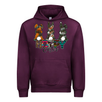 Mauve Wine Hoppy Easter Urban Hoodie - CowhideDigitalArt