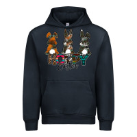 Navy Hoppy Easter Urban Hoodie - CowhideDigitalArt
