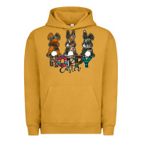 Pigment Peanut Butter Hoppy Easter Urban Hoodie - CowhideDigitalArt