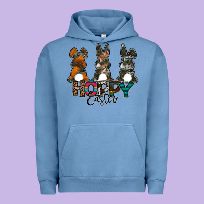 Hoppy Easter Urban Hoodie Designed By Cowhidedigitalart