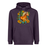 Plum western horse cactus sunflowers horseshoe Heavyweight Hoodie - OliviaCreatesArt