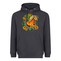 Smoke western horse cactus sunflowers horseshoe Heavyweight Hoodie - OliviaCreatesArt