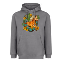 Storm western horse cactus sunflowers horseshoe Heavyweight Hoodie - OliviaCreatesArt