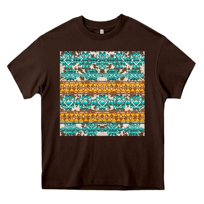 Aztec Cowhide Seamless Heavy Core Tee by AdoDesignShop | Teevron