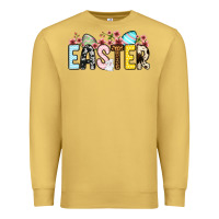 Antique Gold Western Easter Premium Sweatshirt - OliviaCreatesArt
