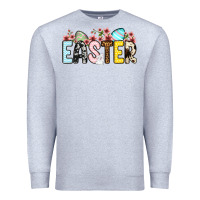 Heather Grey Western Easter Premium Sweatshirt - OliviaCreatesArt
