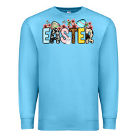 Ocean Blue Western Easter Premium Sweatshirt - OliviaCreatesArt