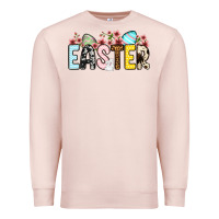 Pale Pink Western Easter Premium Sweatshirt - OliviaCreatesArt