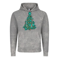 Cloud Rock christmas tree with gemstones Vintage Hoodie - MaliasSmallBusiness