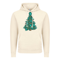 Vintage Artic christmas tree with gemstones Vintage Hoodie - MaliasSmallBusiness