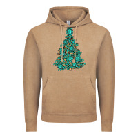 Vintage Coffee christmas tree with gemstones Vintage Hoodie - MaliasSmallBusiness