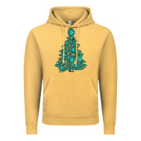 Vintage Mustard christmas tree with gemstones Vintage Hoodie - MaliasSmallBusiness