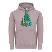 Christmas Tree With Gemstones Vintage Hoodie | Teevron