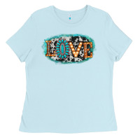 Baby Blue love western Ladies Tee - AdoDesignShop