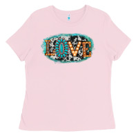 Bubblegum Pink love western Ladies Tee - AdoDesignShop