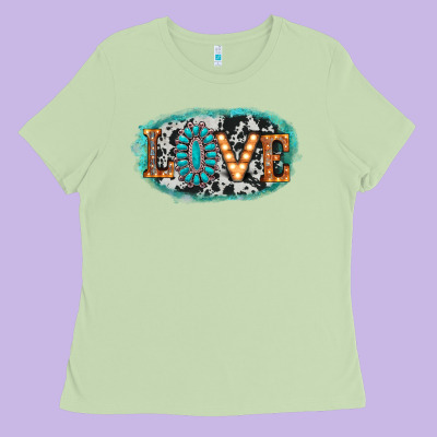 Love Western Ladies Tee Designed By Adodesignshop