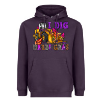 Plum i dig mardi gras olivia Heavyweight Hoodie - OliviaCreatesArt