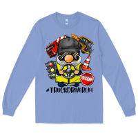 Colony Blue truck driver life gnome Long Sleeve Tee - BarkalooDesign