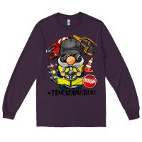 Plum truck driver life gnome Long Sleeve Tee - BarkalooDesign