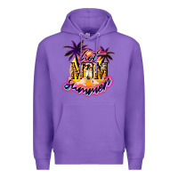 Purple Hot mom summer mother' say Premium Hoodie - HowdyJamesFarm