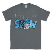Charcoal Heather let it snow Classic Tee - JahusDesignShop