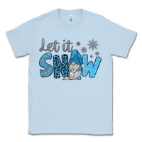 Dusty Blue let it snow Classic Tee - JahusDesignShop
