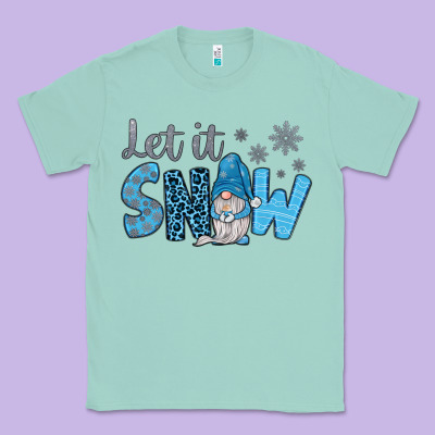 Let It Snow Classic Tee Designed By Jahusdesignshop