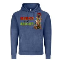 Vintage Denim merry and bright german shepherd Vintage Hoodie - RanaPortraitStore