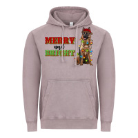 Vintage Zinc merry and bright german shepherd Vintage Hoodie - RanaPortraitStore