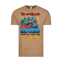 Vintage Coffee thr north pole polar express admit one round trip Vintage Tee - MaliasSmallBusiness