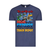 Vintage Denim thr north pole polar express admit one round trip Vintage Tee - MaliasSmallBusiness