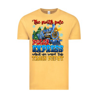 Vintage Mustard thr north pole polar express admit one round trip Vintage Tee - MaliasSmallBusiness