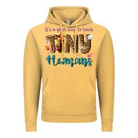 Vintage Mustard its a good day to teach tiny humans Vintage Hoodie - NancyCooperArtShop