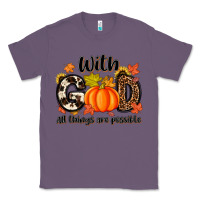Lavender with god all things are possible Classic Tee - MaliasSmallBusiness