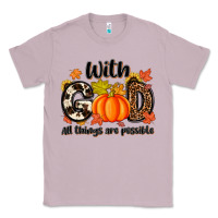 Lilac with god all things are possible Classic Tee - MaliasSmallBusiness