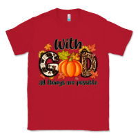 Red with god all things are possible Classic Tee - MaliasSmallBusiness