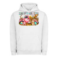 Pigment Lunar Rock Happy Easter Animal Farm Truck Urban Hoodie - CowhideDigitalArt