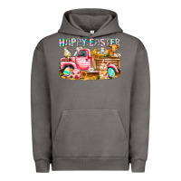 Pigment Tornado Happy Easter Animal Farm Truck Urban Hoodie - CowhideDigitalArt