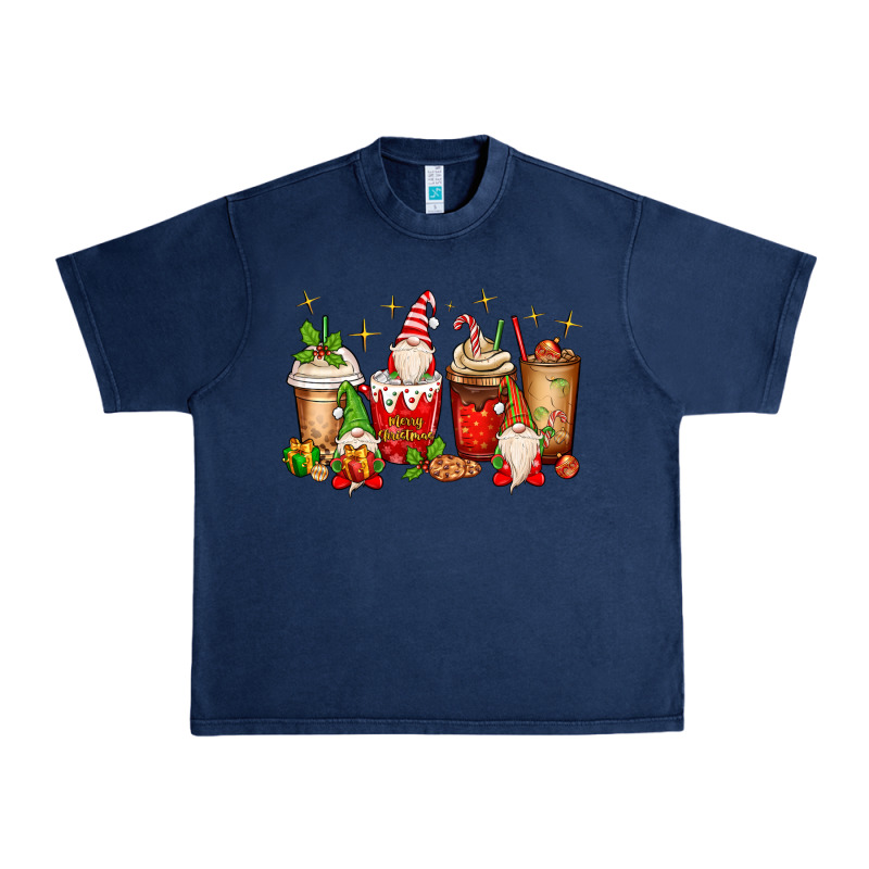 Christmas Gnomes Coffee Cups Urban Heavy Tee by MaliasSmallBusiness | Teevron