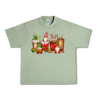 Oil Green Christmas gnomes coffee cups Urban Heavy Tee - MaliasSmallBusiness