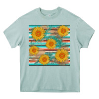 Arona sunflower wood serape  leather seamless Heavy Core Tee - AdoDesignShop