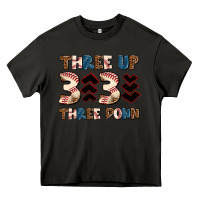 Asphalt three up three down Heavy Core Tee - AdoDesignShop