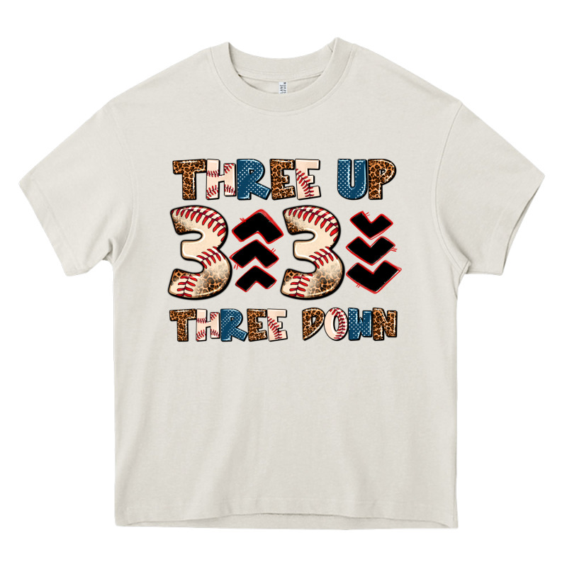 Three Up Three Down Heavy Core Tee by AdoDesignShop | Teevron